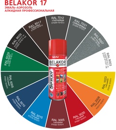 Эмаль -аэрозоль алкидная професс. Belakor 17 RAL 3003 глянец 0.52л арт. 01001-821011 