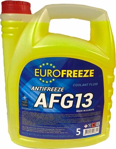 Жидкость охлажденная низкозамерзающая EUROFREEZE Antifreeze AFG 13  4,8 (4.2л) кг Жёлтый