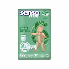 Подгузники-трусики Senso Baby Sensitive-6 15-30кг 32шт 