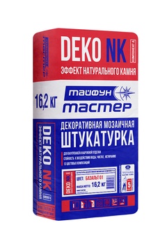 Штукатурка декоративная мозаичная Тайфун Мастер DEKO NK БАЗАЛЬТ 03, 16,2 кг