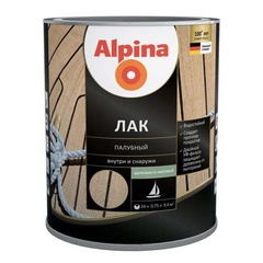 Лак Alpina палубный шелковисто-матовый 2,5 л