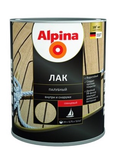 Лак Alpina палубный 10 л шелковисто-матовый