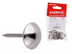 Гвозди декоративные STARFIX Сфера никель 11 мм 1,3х16 мм 50 шт/упак арт. SMZ1-84550-50 