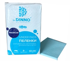 Пеленки впитывающие одноразовые для взрослых и детей Dr.DINNO Premium, 10 шт