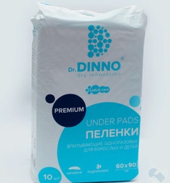 Пеленки впитывающие Dr. DINNO Premium д/взрослых и детей 