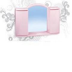 Шкафчик зеркальный Арго (розовый мрамор)  АС 11902000