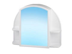 Шкафчик зеркальный Орион (белый мрамор)  АС 11804000