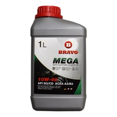 Масло моторное BRAVO MEGA Полусинтетическое 10w-40 APl SG/CD 1 л