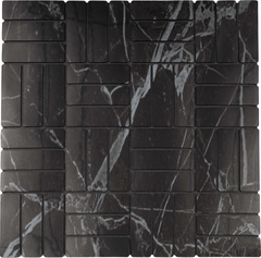 Мозаика самоклеящаяся Самоклейкин черные руны 300х300х4 мм арт. MPR-BL01 