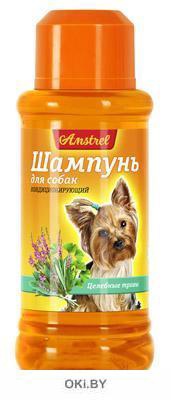 Шампунь Amstrel 320мл для собак гладкошерстных с маслом ши, Беларусь