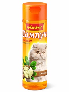 Шампунь Amstrel 120 мл для кошек гипоаллергенный с маслом ши, Беларусь