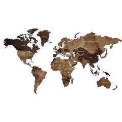 Декор на стену Карта мира многоуровневая XL 3149 венге арт.3149 
