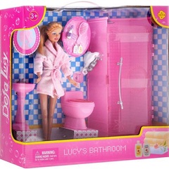 Кукла "Defa" в ванной комнате 8215