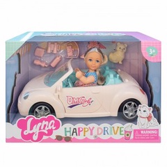 Игровой набор "Кукла Лия в автомобиле" 4610