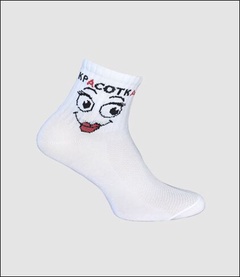 Носки женские Crazy Sock белые р. 23 арт. 592-40 Беларусь