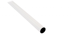 Труба для карниза гладкая белый глянец D19 мм 1,6 м 