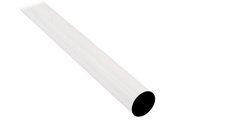 Труба для карниза гладкая белый глянец D25 мм 1,6 м 