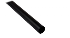 Труба для карниза гладкая черный матовый D25 мм 1,6 м 