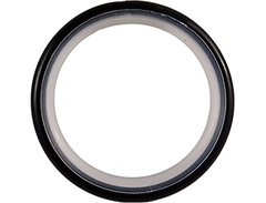 Кольцо для карниза бесшумное YR003 черный матовый 19 мм 10 шт. 
