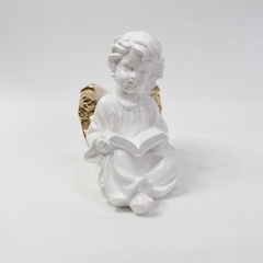 Статуэтка ангел девочка с книгой бел.17см лсм-1260