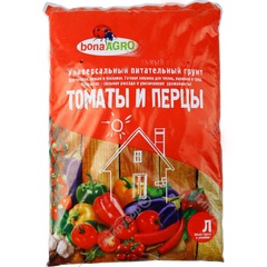 Грунт питательный BonaAgro для томатов и перцев 5л 