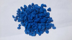 Щебень мраморный, окрашенный, голубой, упаковка 20кг