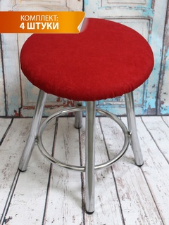 Комплект подушек для сиденья MATEX VELOURS ярко-красный 33х33х2 арт.46-523 