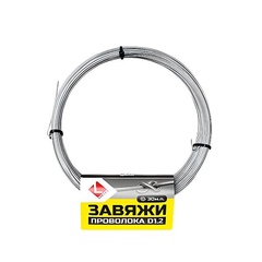 Проволока оцинкованная LIHTAR ЗАВЯЖИ металик 1,2 мм., 30 м. 