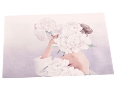 Подставка сервировочная Белые тюльпаны ПВХ 40х29 см арт. 27905107 