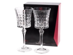 Набор бокалов для вина стеклянный  Lady diamond 0,27л 2шт. арт. Q9143 Франция
