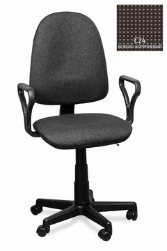 Кресло поворотное Престиж Самба C24, коричнево-бежевый