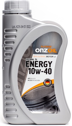 Масло моторное полусинтетическое ONZOIL SAE 10W-40 Optimal SL / 0,9 л.