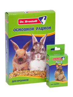 Корм для кроликов Dr.Hvostoff  Основной рацион 600 мл., картонная упаковка