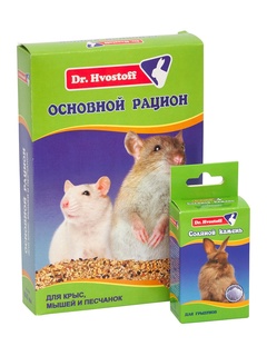 Корм для крыс мышей и песчанок Dr.Hvostoff Основной рацион 600 мл., картонная упаковка