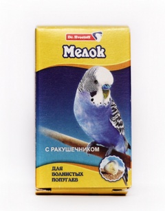 Мел для волнистых попугаев с ракушечником Dr.Hvostoff 32гр., картонная упаковка