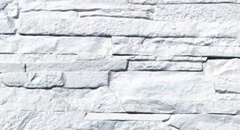 Плита гипс.дек. Сланец Рифейский белый ПГД-1-Л, арт. 0200 (0,6м2)