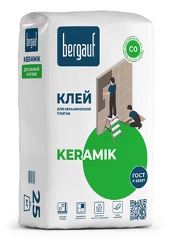 Клей для плитки керам. Bergauf Keramik 25кг 