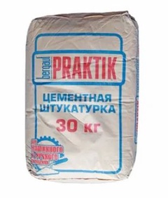 Смесь цементная Praktik для внутренних и наружных работ 30 кг. 