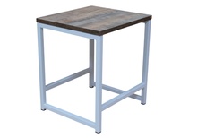 Табурет ALLERD RION белый муар/австралийское дерево 37x34x43 см. арт. 3010110300 