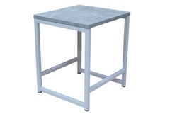 Табурет ALLERD RION белый муар/бетон 37x34x43 см. арт. 3010110500 