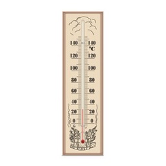 Термометр для сауны ТС №1,  0 +150 основание - дерево 80х300мм