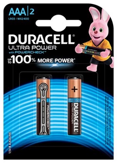 DURACELL UltraPower Батарейки AAA 2шт