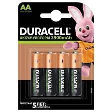 Аккумулятор DURACELL AA 2500mAh 4BP