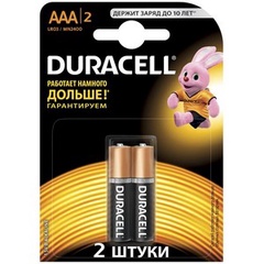 DURACELL Basic AAA Батарейки алкалиновые 1.5V LR03 2шт CN