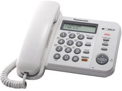 Телефон проводной Panasonic арт. KX-TS2352RUW 