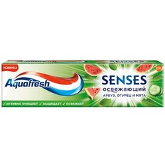 Aquafresh паста зубная 75 мл Senses Освежающий арбуз