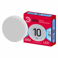 Лампочка светодиодная ЭРА RED LINE LED GX-10W-840-GX53 R 10ВТ таблетка нейтральный 