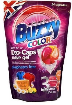 Стиральный порошок Buzzy Duo Caps Color 432г 24х18г капс. 