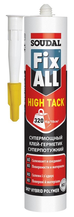 Клей-герметик гибридный "Soudal" Fix All High Tack белый 290 мл