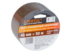 Скотч упаковочный коричневый 48ммх50м STARTUL PROFI (ST9042-2-48-50) (плотность 45мкм)